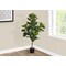 Monarch Specialties Artificial Plant, 47" Tall, Fiddle Tree, Indoor, Faux, Fake, Floor, Greenery, Potted, Real Touch I 9541 - alternate 4